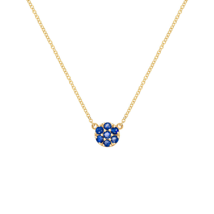 0.21TCW Round Cut Floral Moissanite September Birthstone Necklace