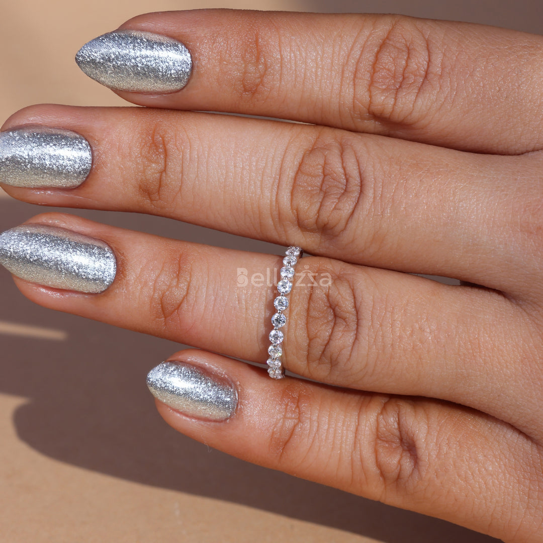 0.50TCW Round Brilliant Diamond Wedding Band - Ready to Ship