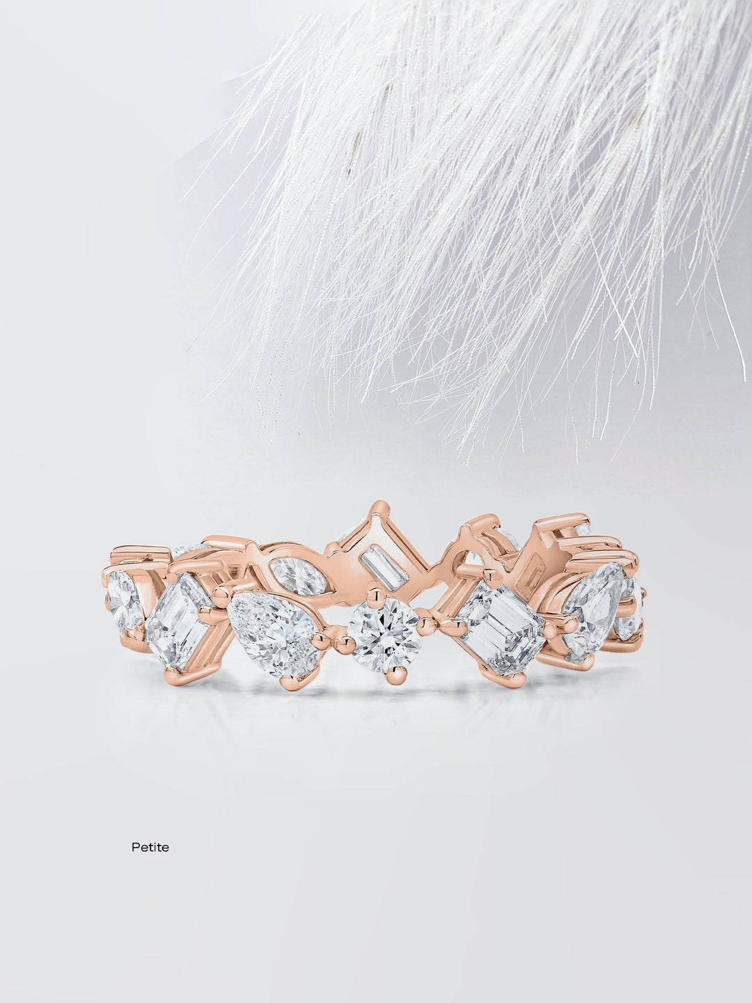 Mixed Shape Eternity Diamond Wedding Band For Women