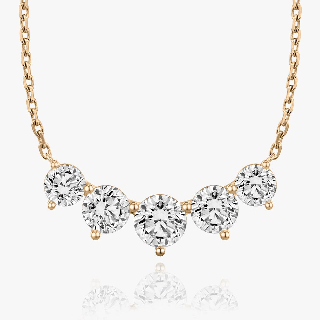 3.50 TCW Round F/VS Lab Grown Diamond Necklace