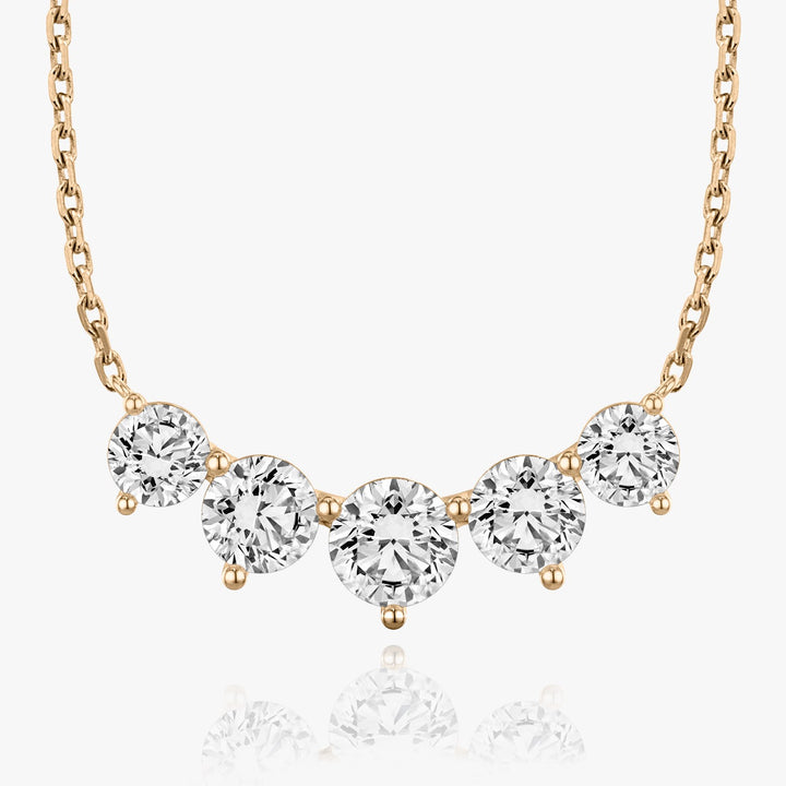 3.50 TCW Round F/VS Lab Grown Diamond Necklace