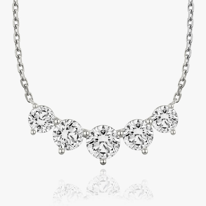 3.50 TCW Round F/VS Lab Grown Diamond Necklace