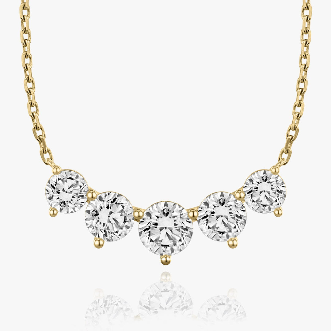 3.50 TCW Round F/VS Lab Grown Diamond Necklace
