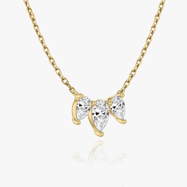 1.0 TCW Pear F/VS Lab Grown Diamond Necklace