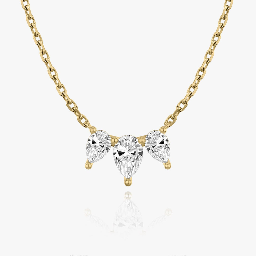 1.0 TCW Pear F/VS Lab Grown Diamond Necklace
