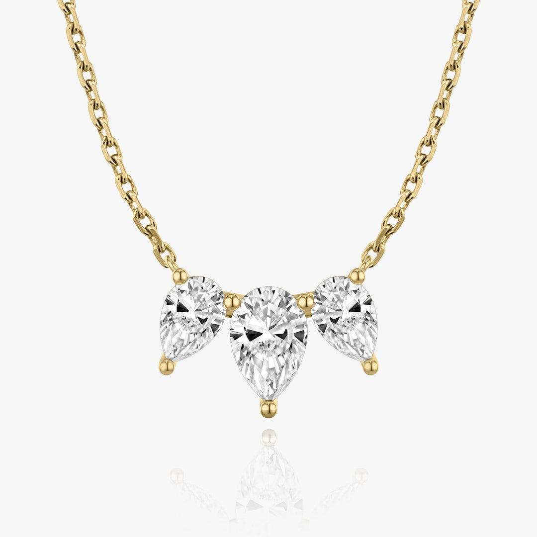 2.0 TCW Pear F/VS Lab Grown Diamond Necklace