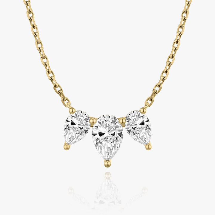 2.0 TCW Pear F/VS Lab Grown Diamond Necklace