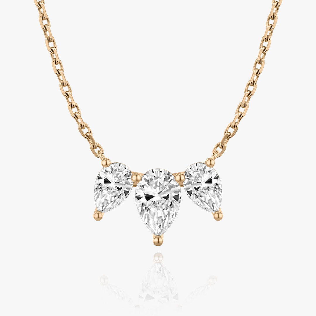 2.0 TCW Pear F/VS Lab Grown Diamond Necklace