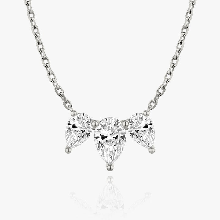 2.0 TCW Pear F/VS Lab Grown Diamond Necklace