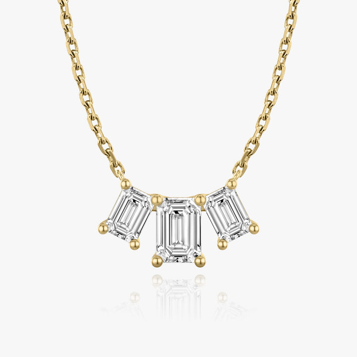 2.0 TCW Emerald F/VS Lab Grown Diamond Necklace