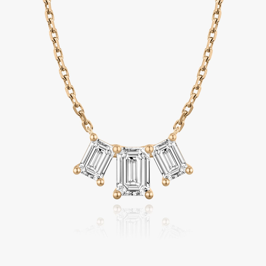 2.0 TCW Emerald F/VS Lab Grown Diamond Necklace