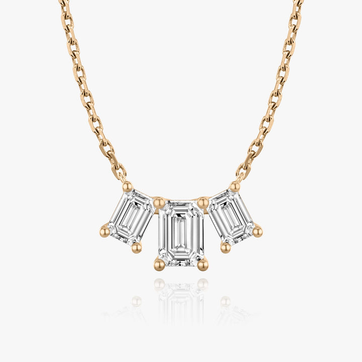 2.0 TCW Emerald F/VS Lab Grown Diamond Necklace