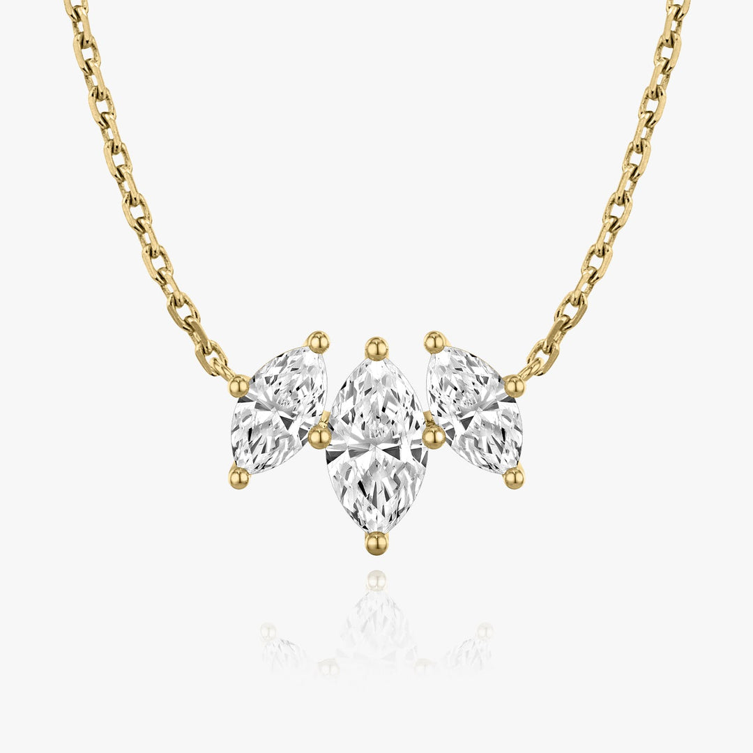 2.0 TCW Marquise F/VS Lab Grown Diamond Necklace