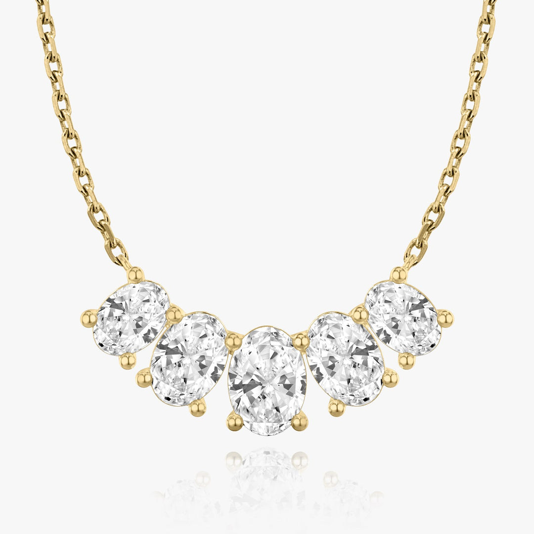 3.50 TCW Oval F/VS Lab Grown Diamond Necklace