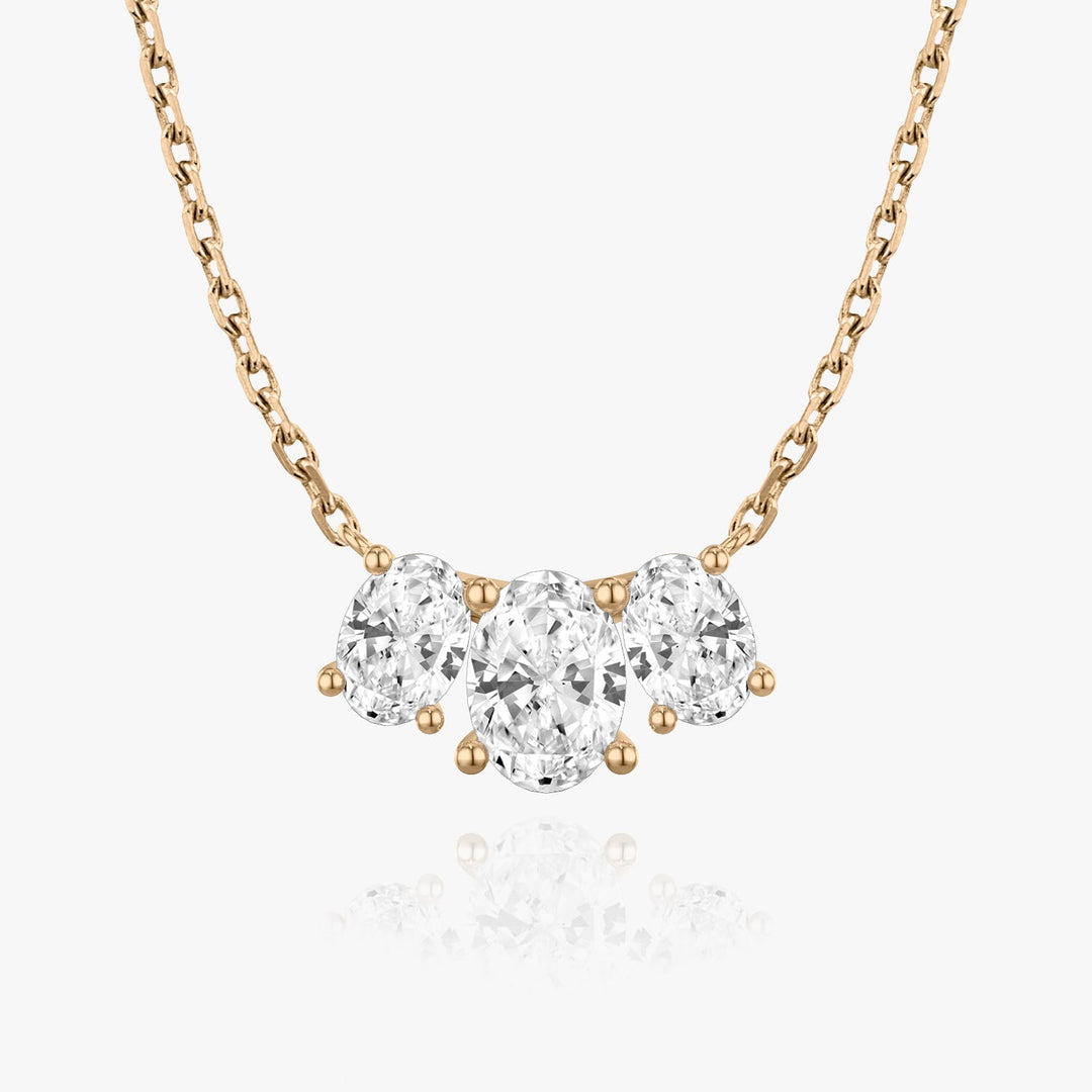 2.0 TCW Oval F/VS Lab Grown Diamond Necklace