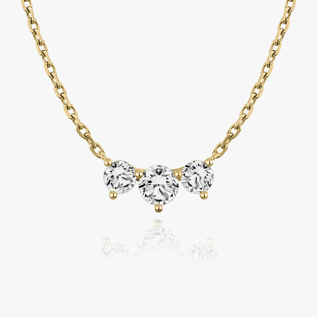 1.0 TCW Round F/VS Lab Grown Diamond Necklace