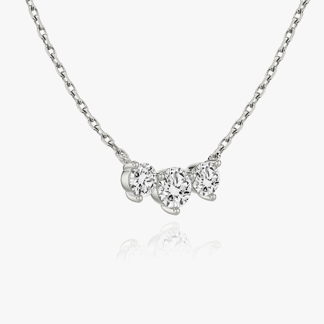 1.0 TCW Round F/VS Lab Grown Diamond Necklace