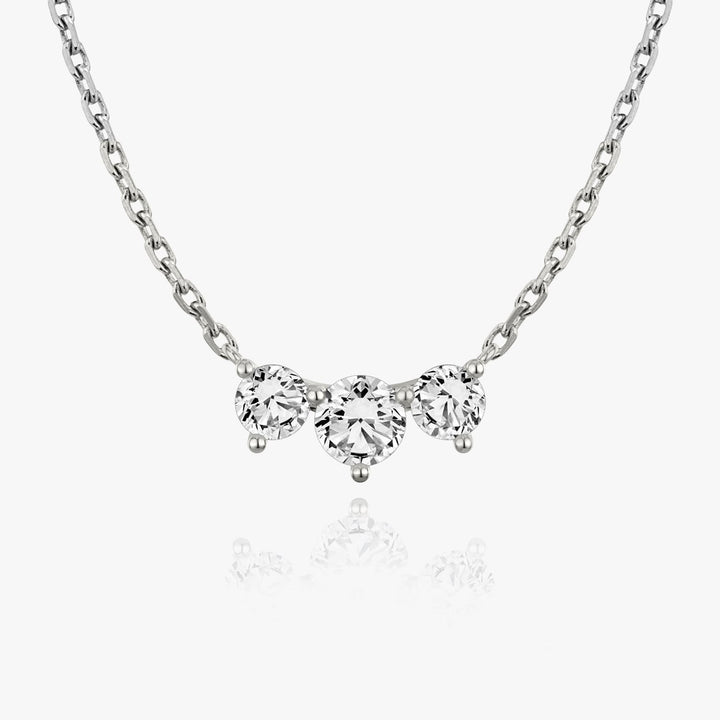 1.0 TCW Round F/VS Lab Grown Diamond Necklace