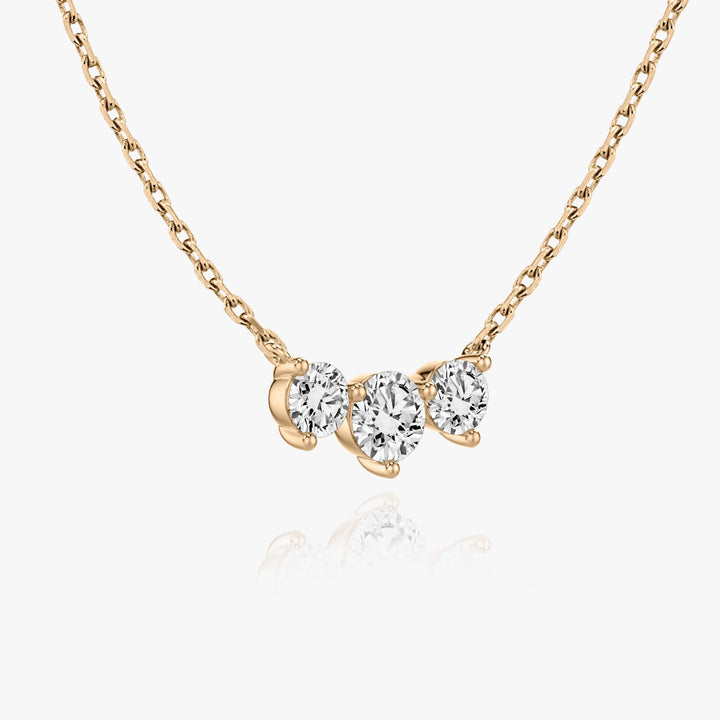 1.0 TCW Round F/VS Lab Grown Diamond Necklace