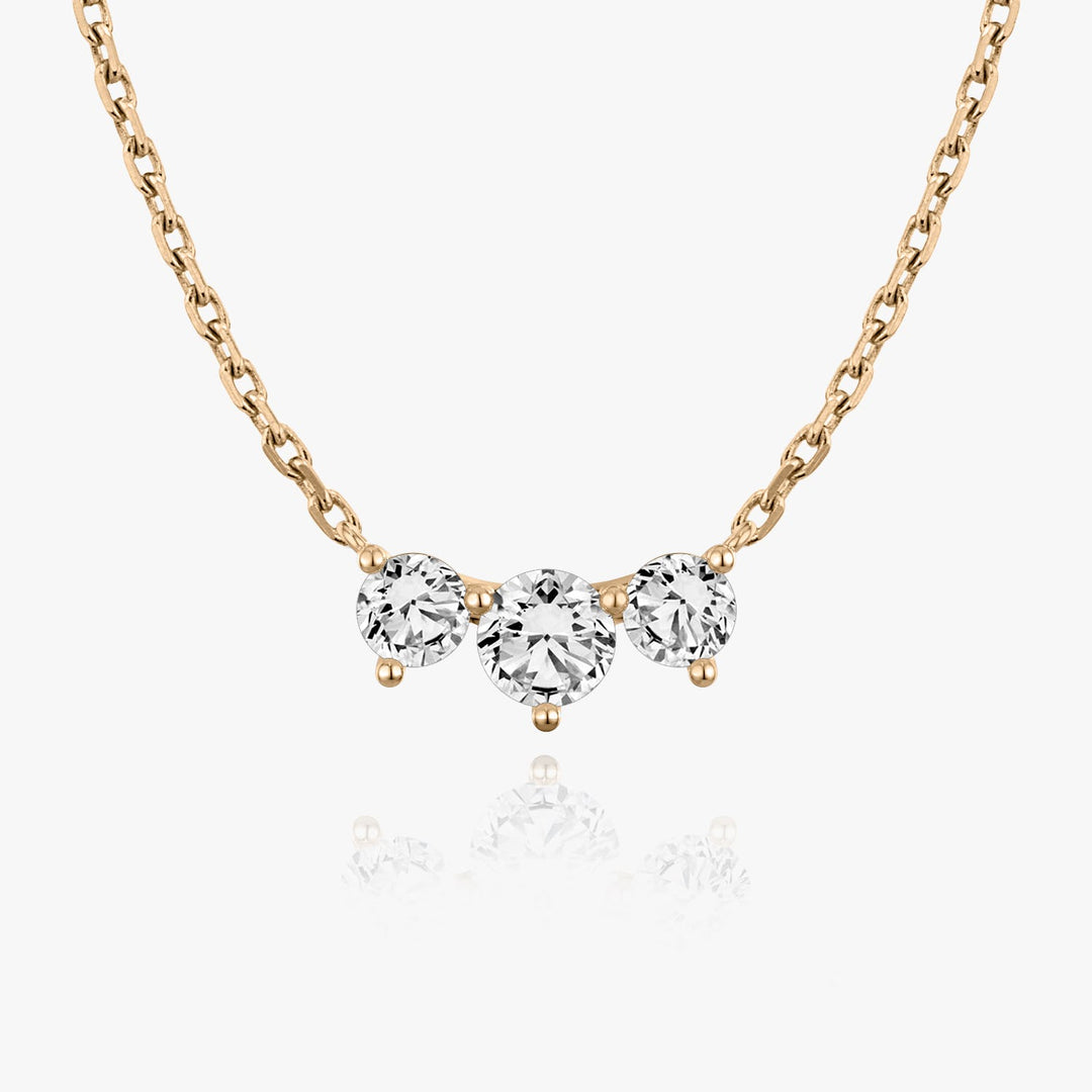 1.0 TCW Round F/VS Lab Grown Diamond Necklace