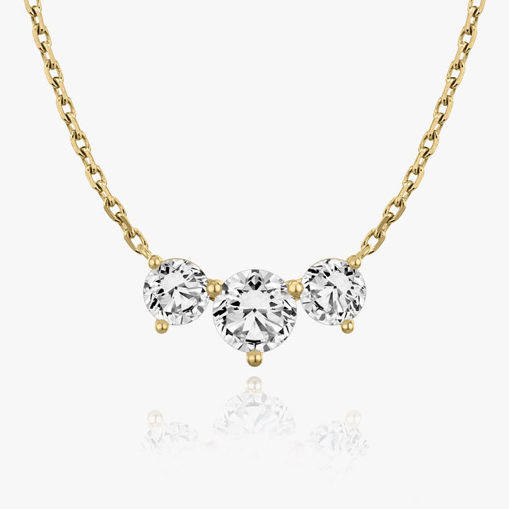 2.0 TCW Round F/VS Lab Grown Diamond Necklace