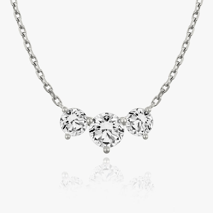 2.0 TCW Round F/VS Lab Grown Diamond Necklace