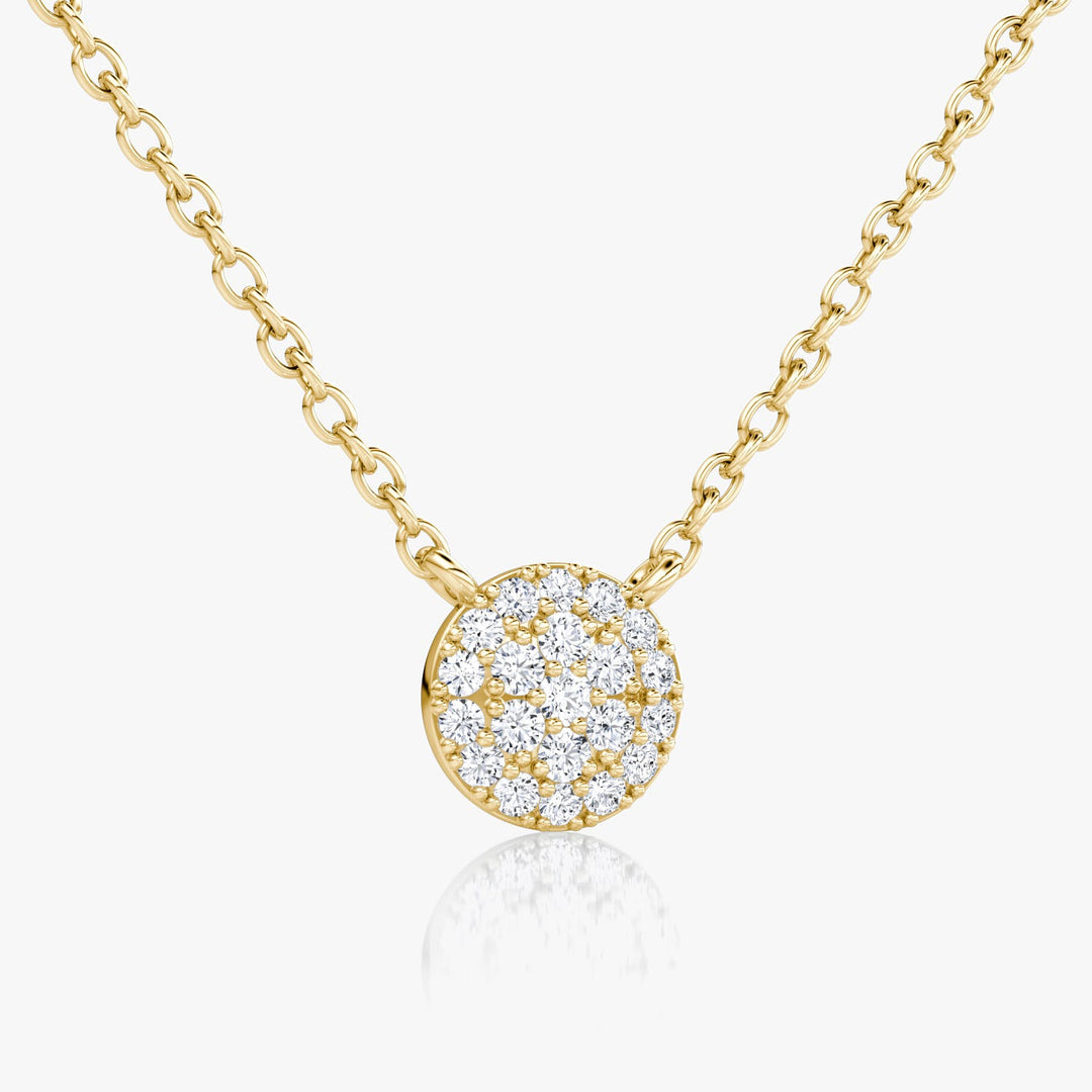 0.12 TCW Round F/VS Lab Grown Diamond Necklace