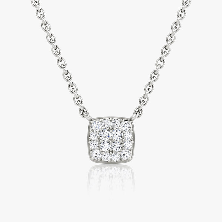 0.10 TCW Round F/VS Lab Grown Diamond Necklace