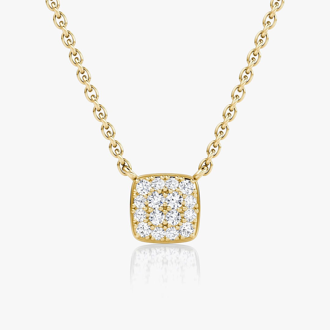 0.10 TCW Round F/VS Lab Grown Diamond Necklace
