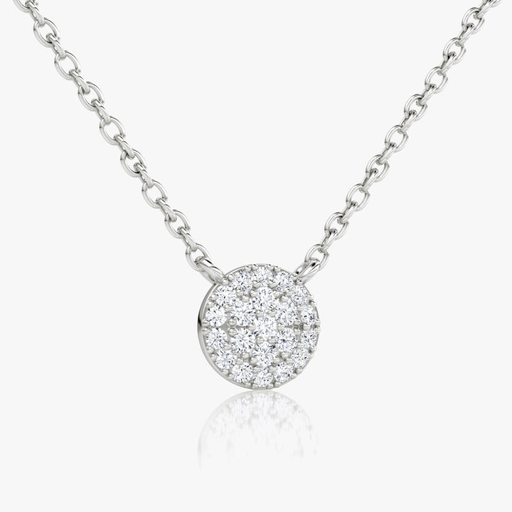 0.12 TCW Round F/VS Lab Grown Diamond Necklace