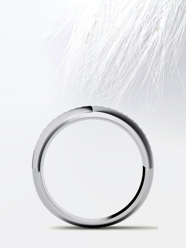 Princess Cut Channel Moissanite Men's Diamond Wedding Band