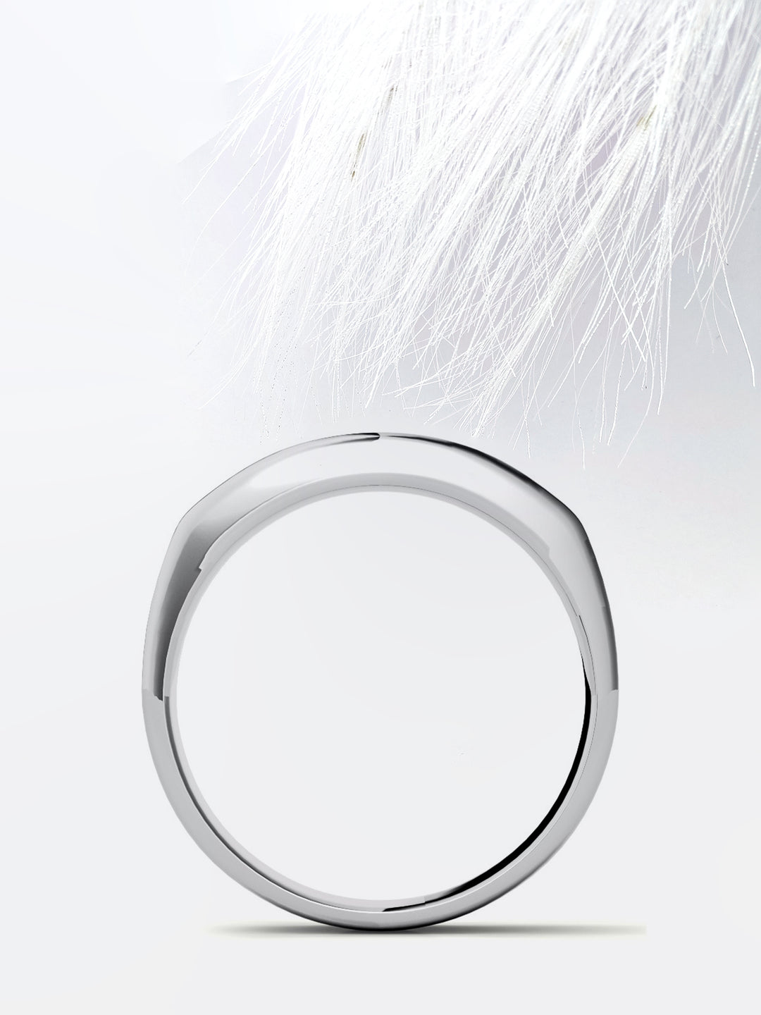 Round Cut Five Stone With Channel Row Moissanite Men's Diamond Wedding Band