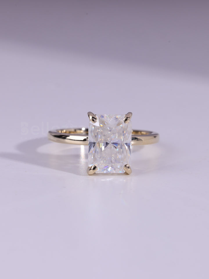 1.50CT Radiant Cut Diamond Solitaire Moissanite Engagement Ring