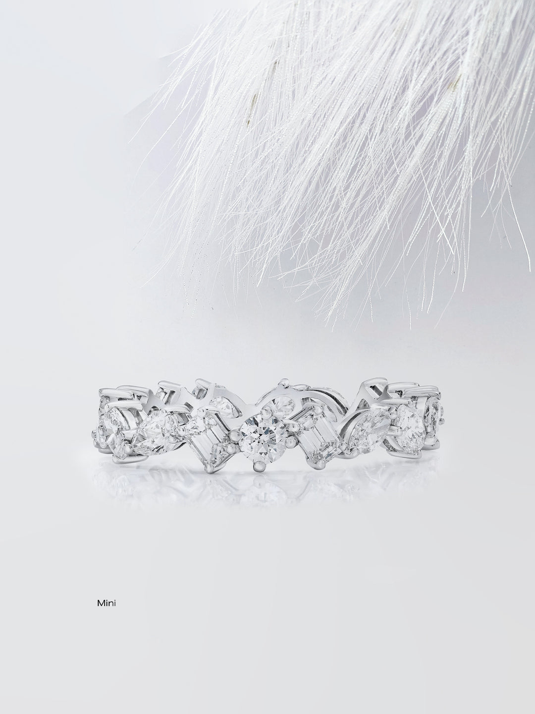 Mixed Shape Eternity Diamond Wedding Band For Women