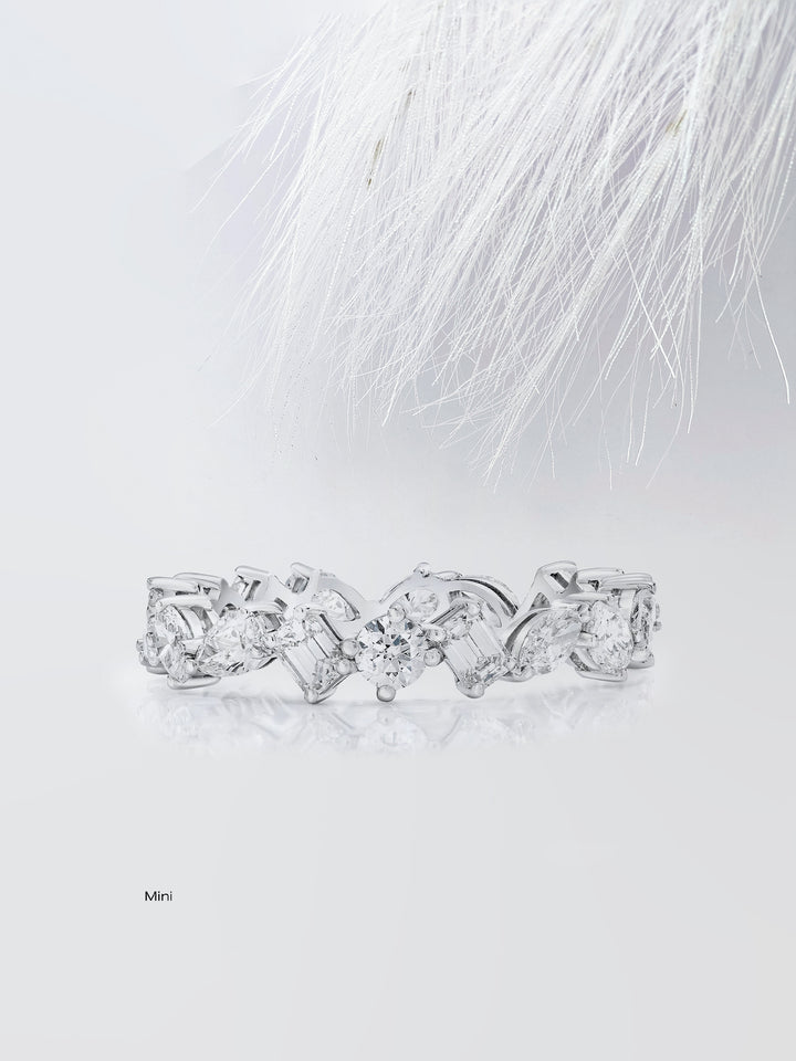 Mixed Shape Eternity Diamond Wedding Band For Women