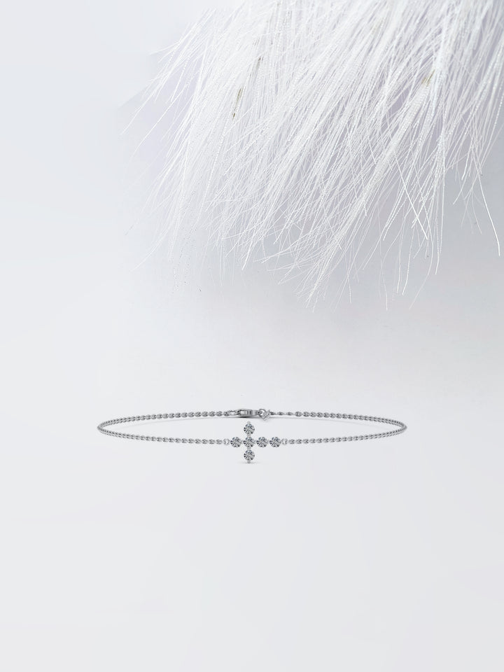 0.66ct Round Cut Evangeline Moissanite Diamond Bracelet For Women