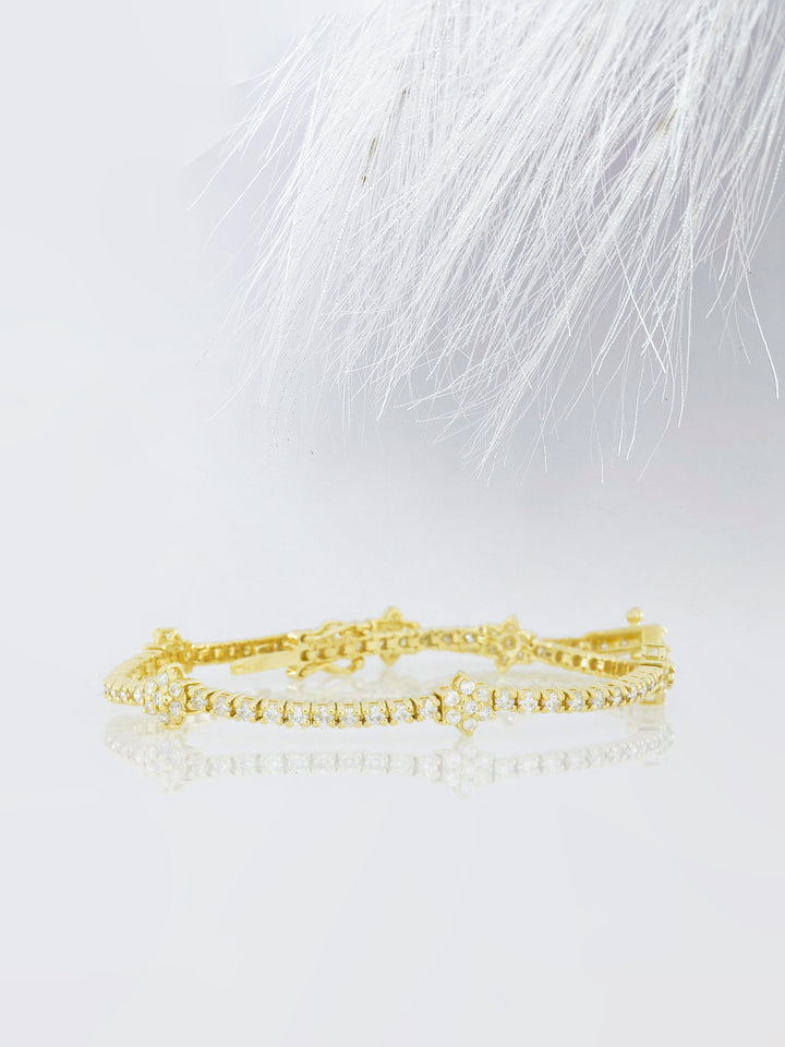 13.50ct Oval Cut Tennis Moissanite Diamond Bracelet For Women