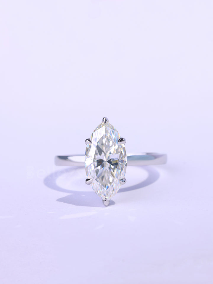2.0CT-3.0CT Marquise Cut Classic Solitaire Engagement Ring