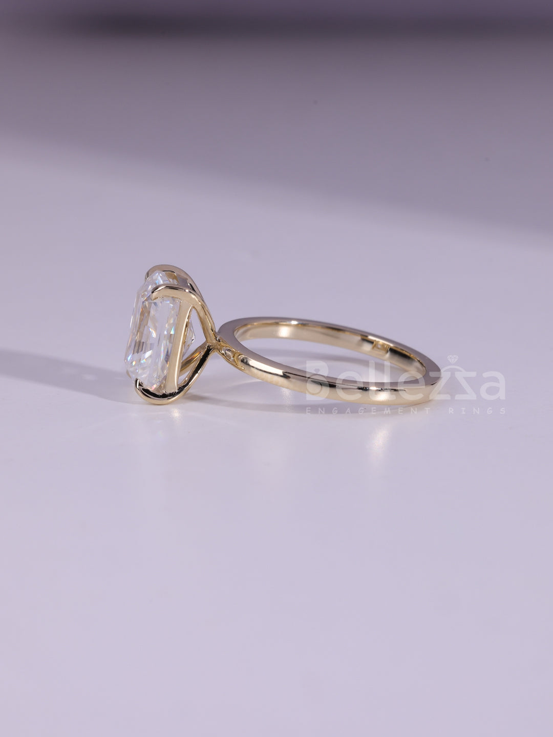 1.50CT Radiant Cut Diamond Solitaire Moissanite Engagement Ring