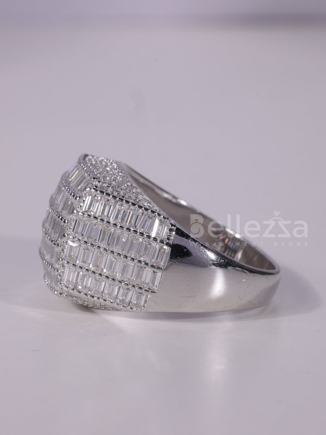 3.0TCW Baguette Cut Unique Men's Engagement Ring For Him