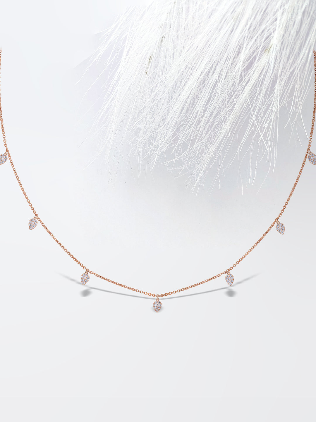 Dangling Diamond Moissanite Pear Drop Necklace For Women