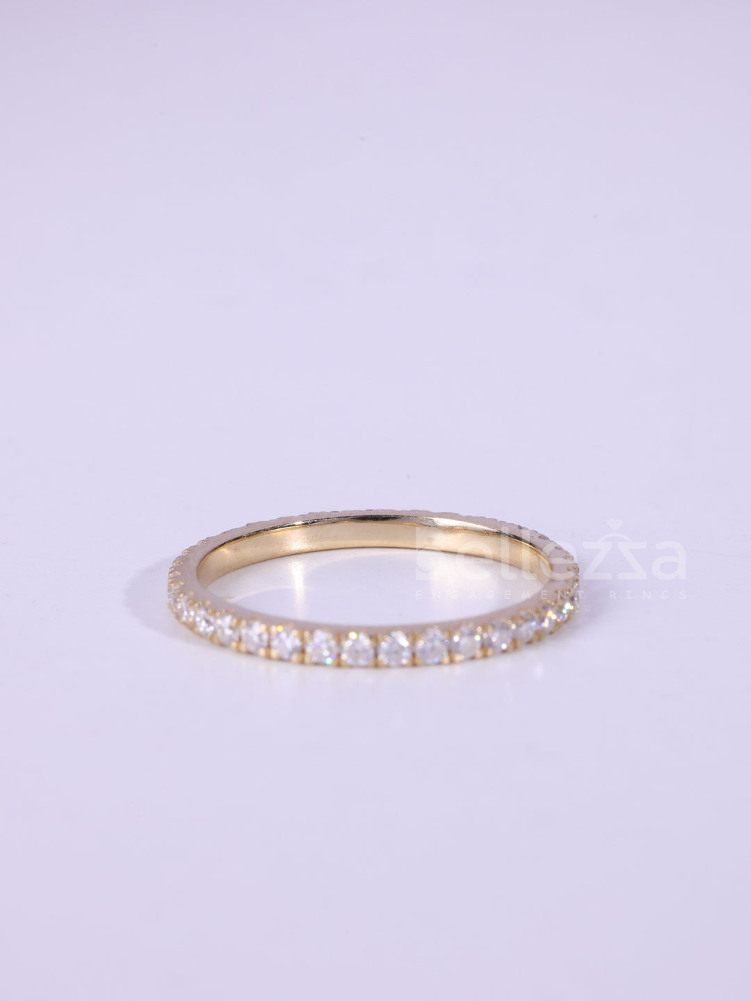0.90TCW Round Cut Full Eternity Wedding Band For Her
