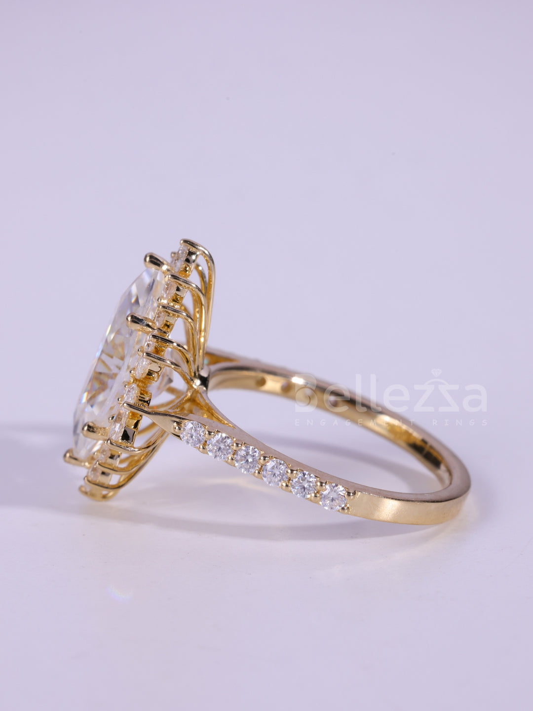 3.0CT Marquise Cut Vintage Moissanite Engagement Ring For Her