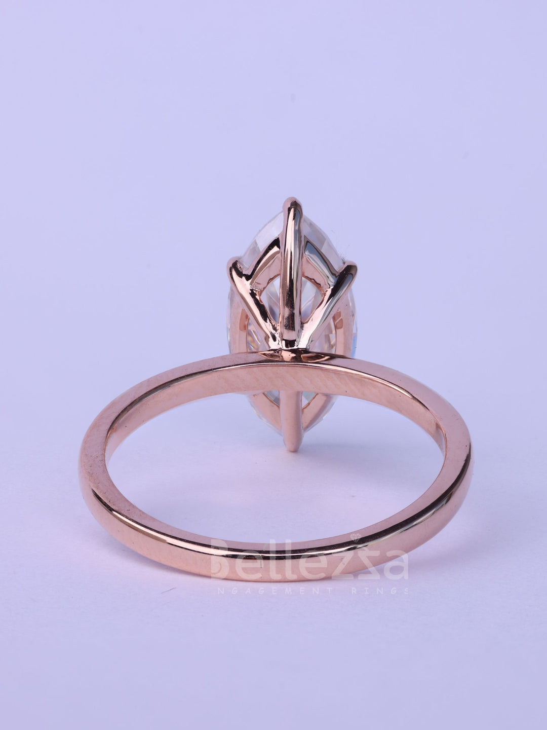 2.0CT Marquise Cut Solitaire Diamond Moissanite Engagement Ring