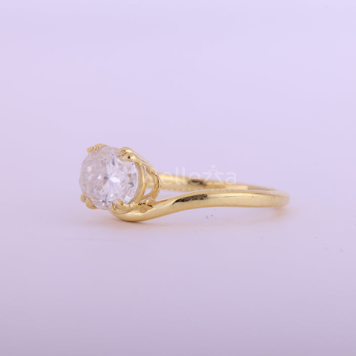 1.50CT East-West Oval Cut Diamond Curved Moissanite Engagement Ring