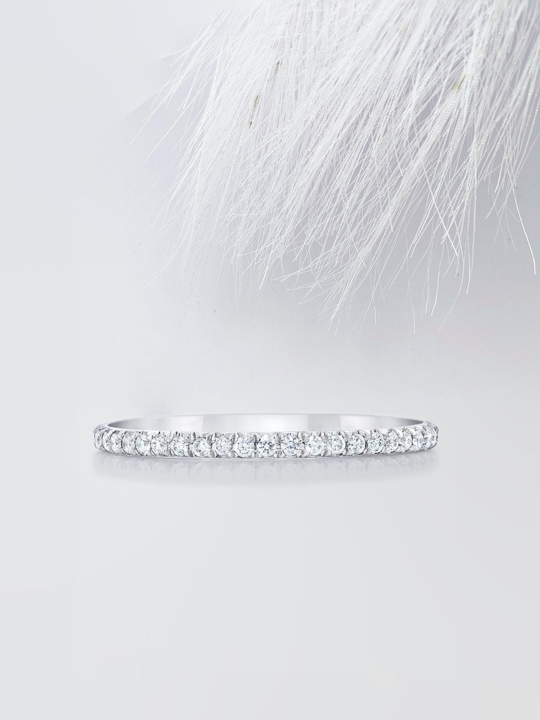 Round Cut Eternity Diamond Wedding Band For Women