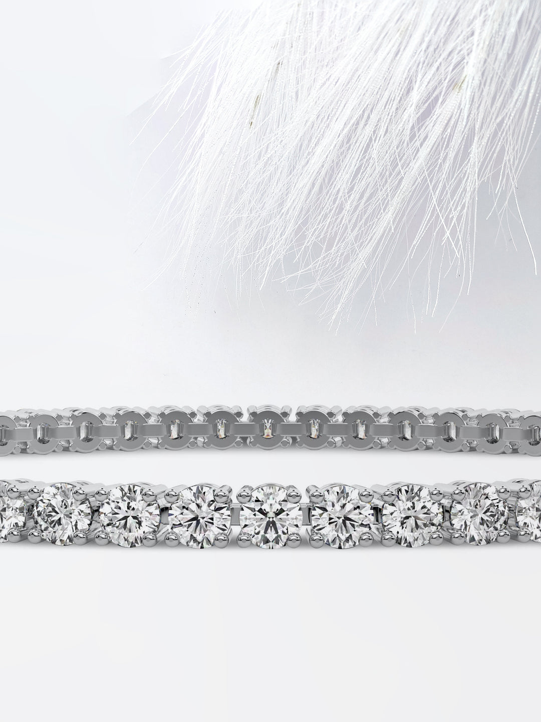 3.0ct Round Cut Tennis Moissanite Diamond Bracelet For Women