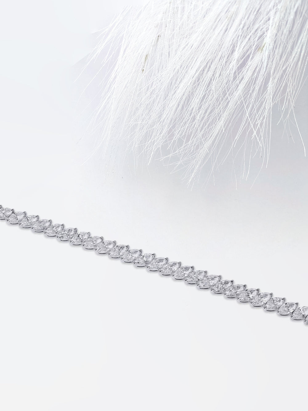 8.18ct Marquise Cut Tennis Moissanite Diamond Bracelet For Women