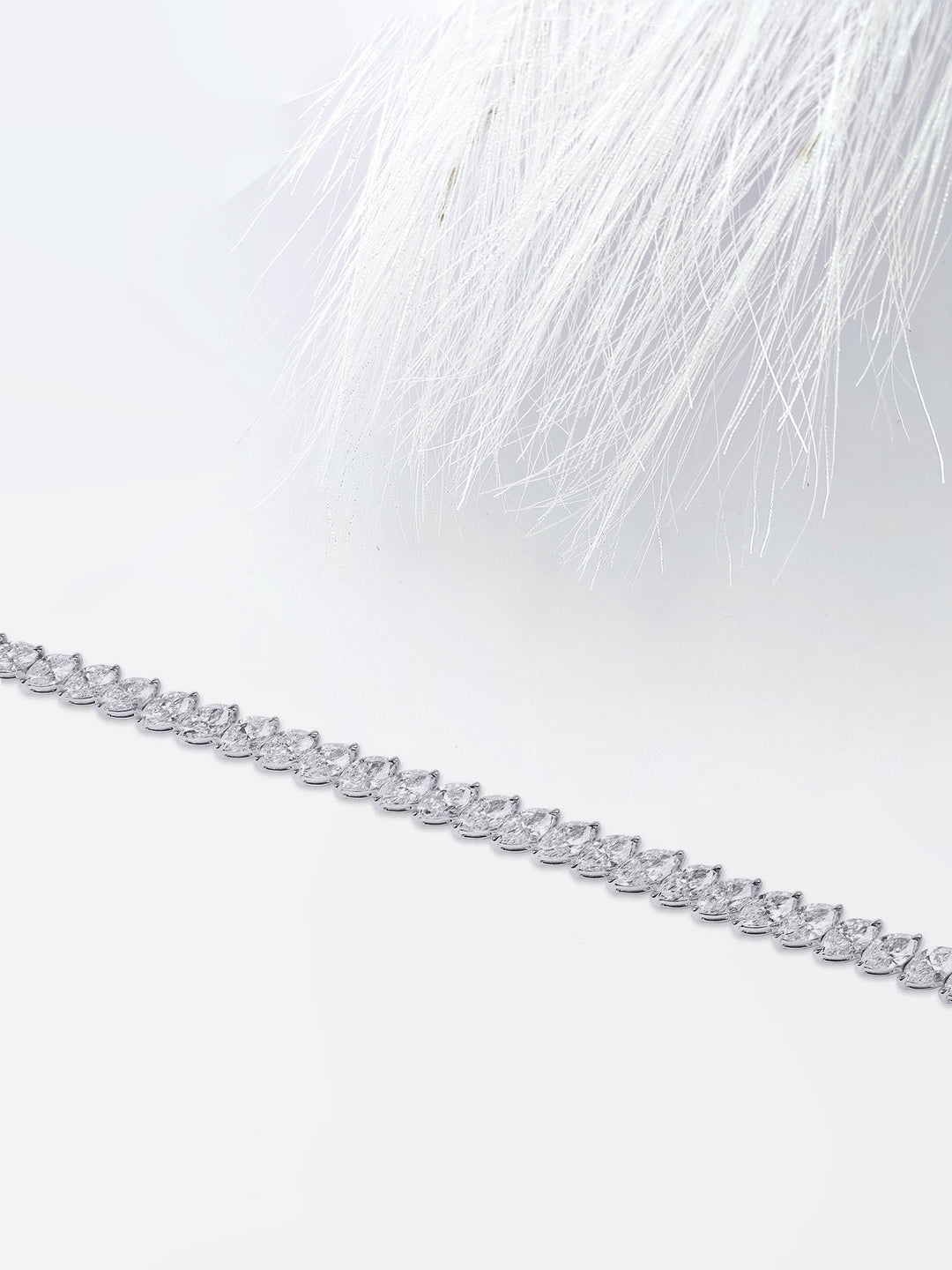 8.18ct Marquise Cut Tennis Moissanite Diamond Bracelet For Women