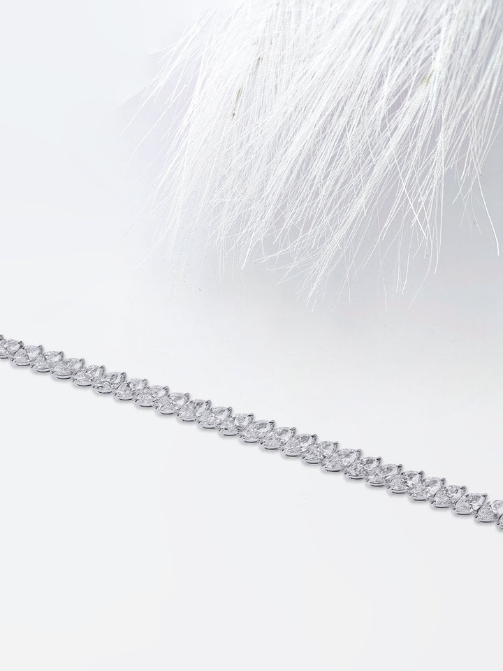 8.18ct Marquise Cut Tennis Moissanite Diamond Bracelet For Women